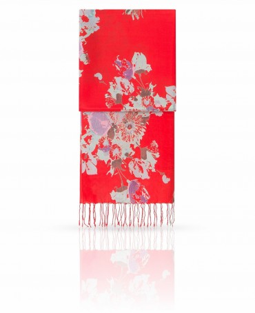 Палантин Женский S40-BRUSH.FL/RED